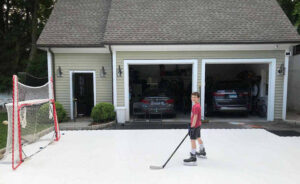 Home ice rink. best synthetic ice