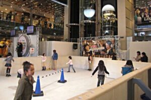 Shopping mall ice rink