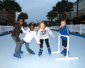 Community ice-skating rinks